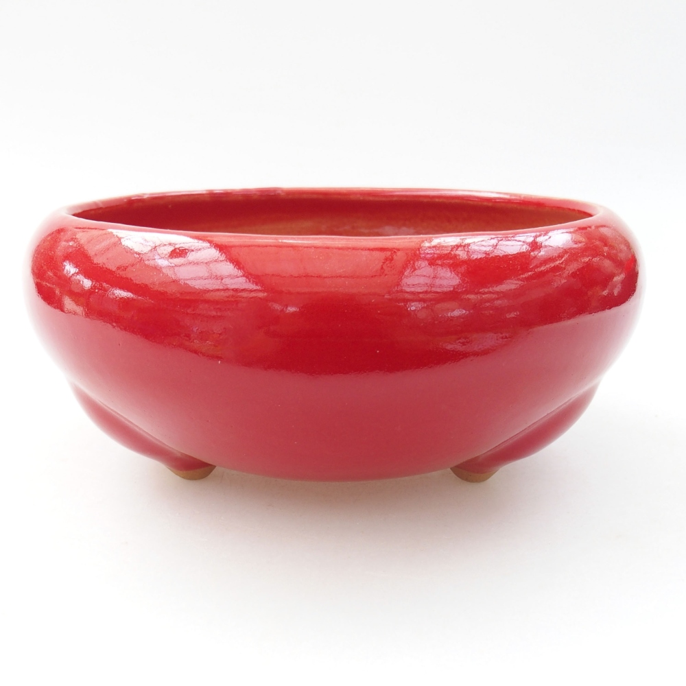 Bonsaischale aus Keramik 15,5 x 12 x 6 cm, Farbe blau