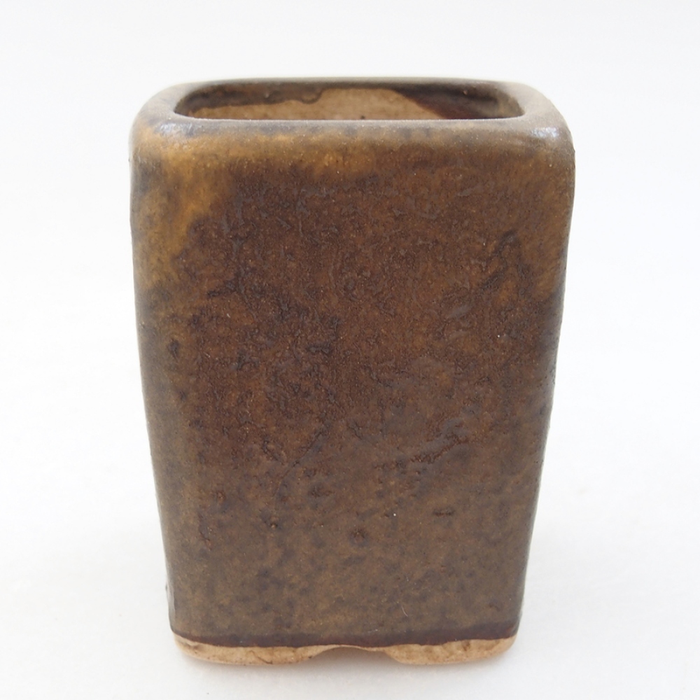 Bonsaischale aus Keramik 5 x 5 x 6,5 cm, braun