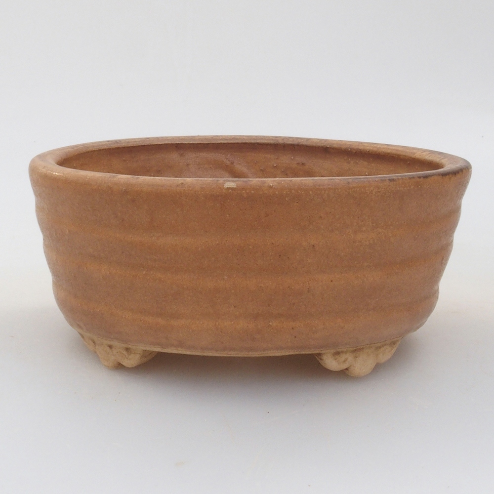 Bonsaischale aus Keramik 10 x 8,5 x 4 cm, braun