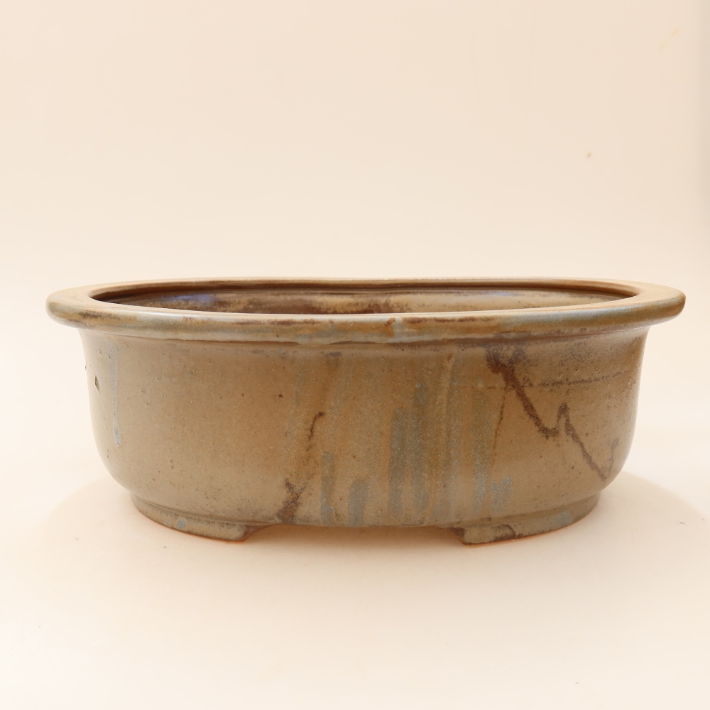 Keramik-Bonsai-Schale 23 x 19 x 8 cm, Farbe: Braun