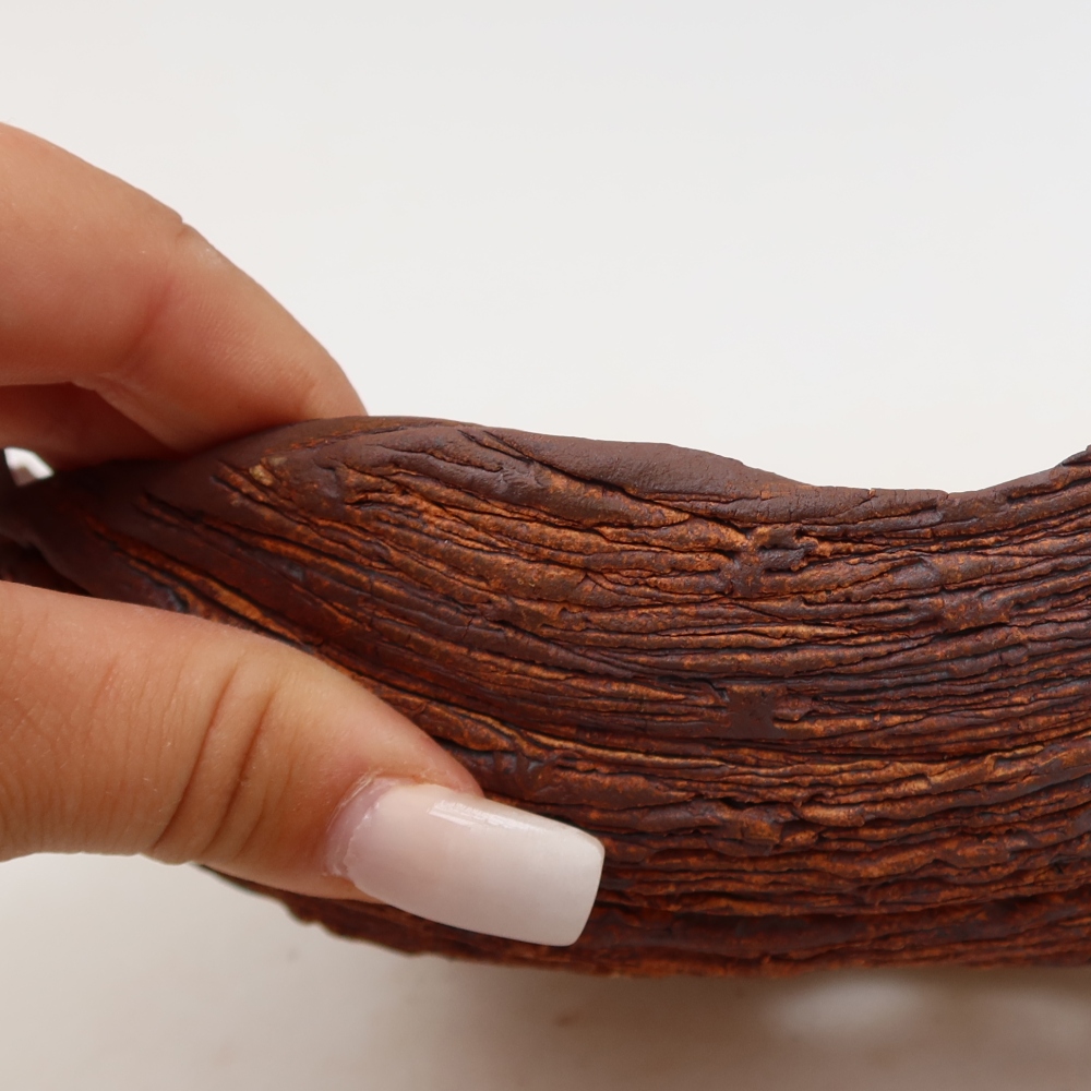 Keramikschale  20 x 17 x 7,5 cm, Farbe: braun