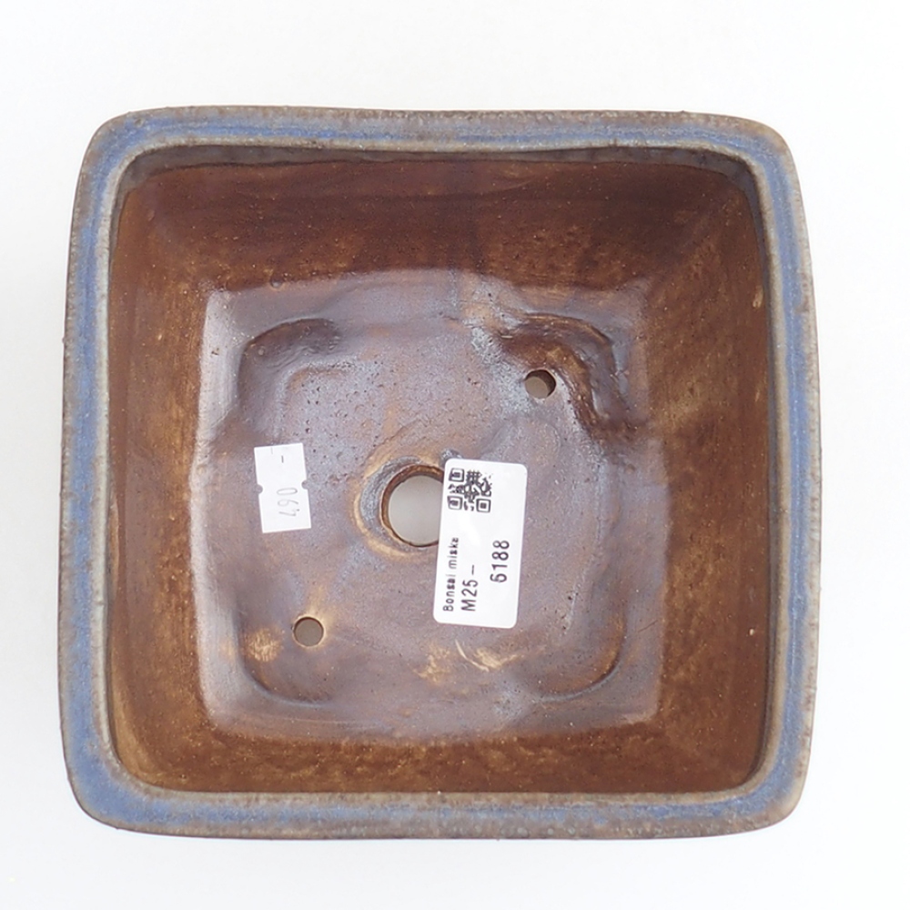 Bonsaischale aus Keramik 10,5 x 10,5 x 7 cm, rosa