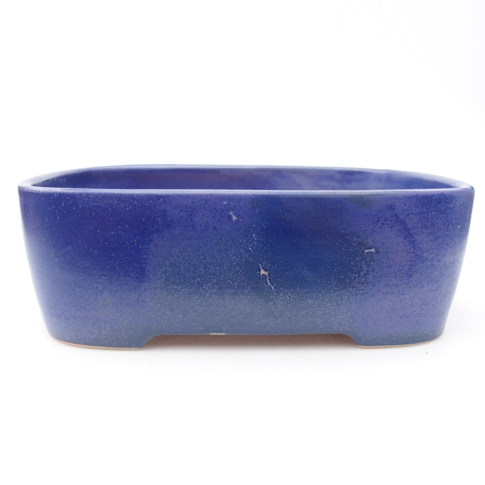 Bonsaischale aus Keramik 23 x 18 x 7,5 cm, Farbe blau