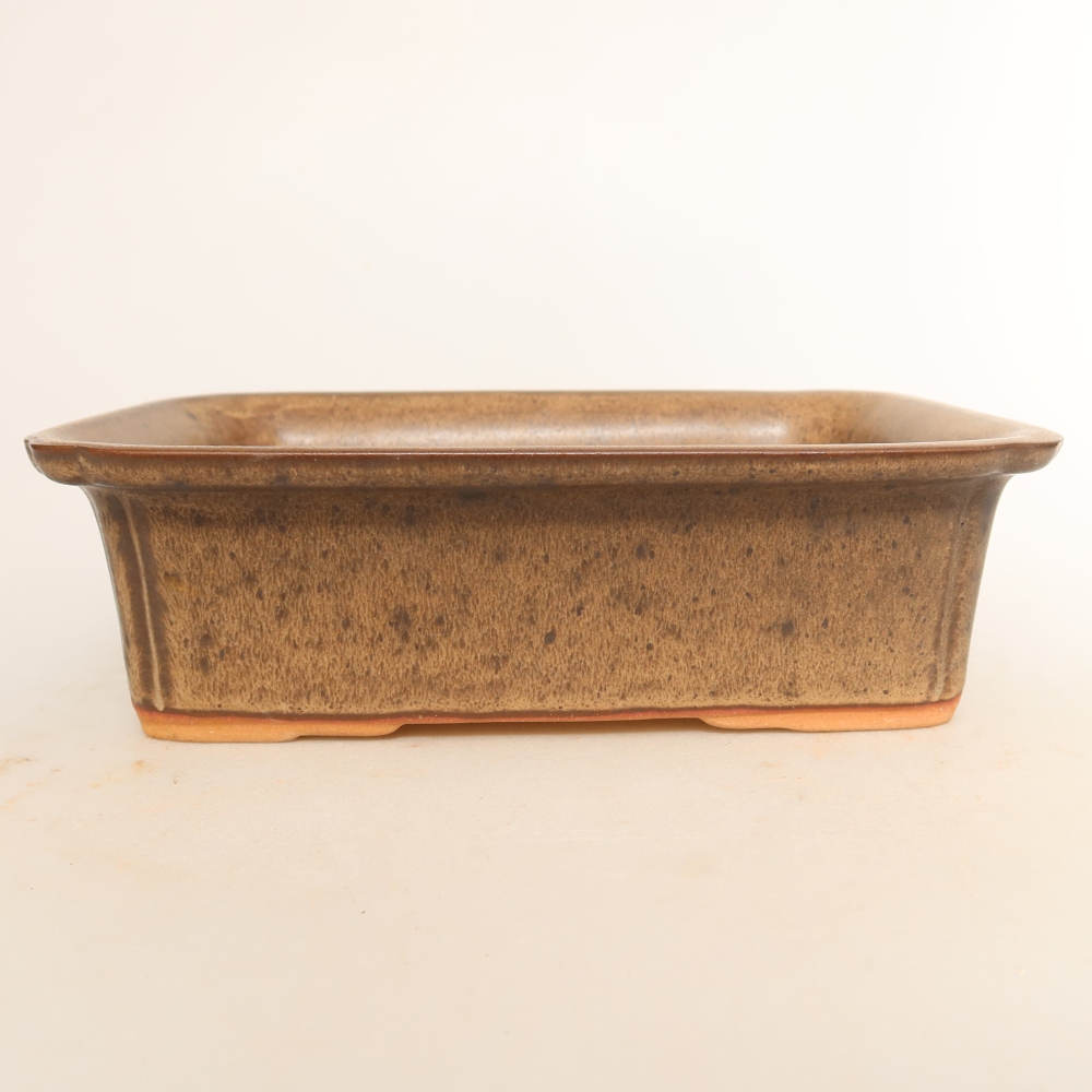 Keramikschale  20 x 15,5 x 5,5 cm, Farbe: braun