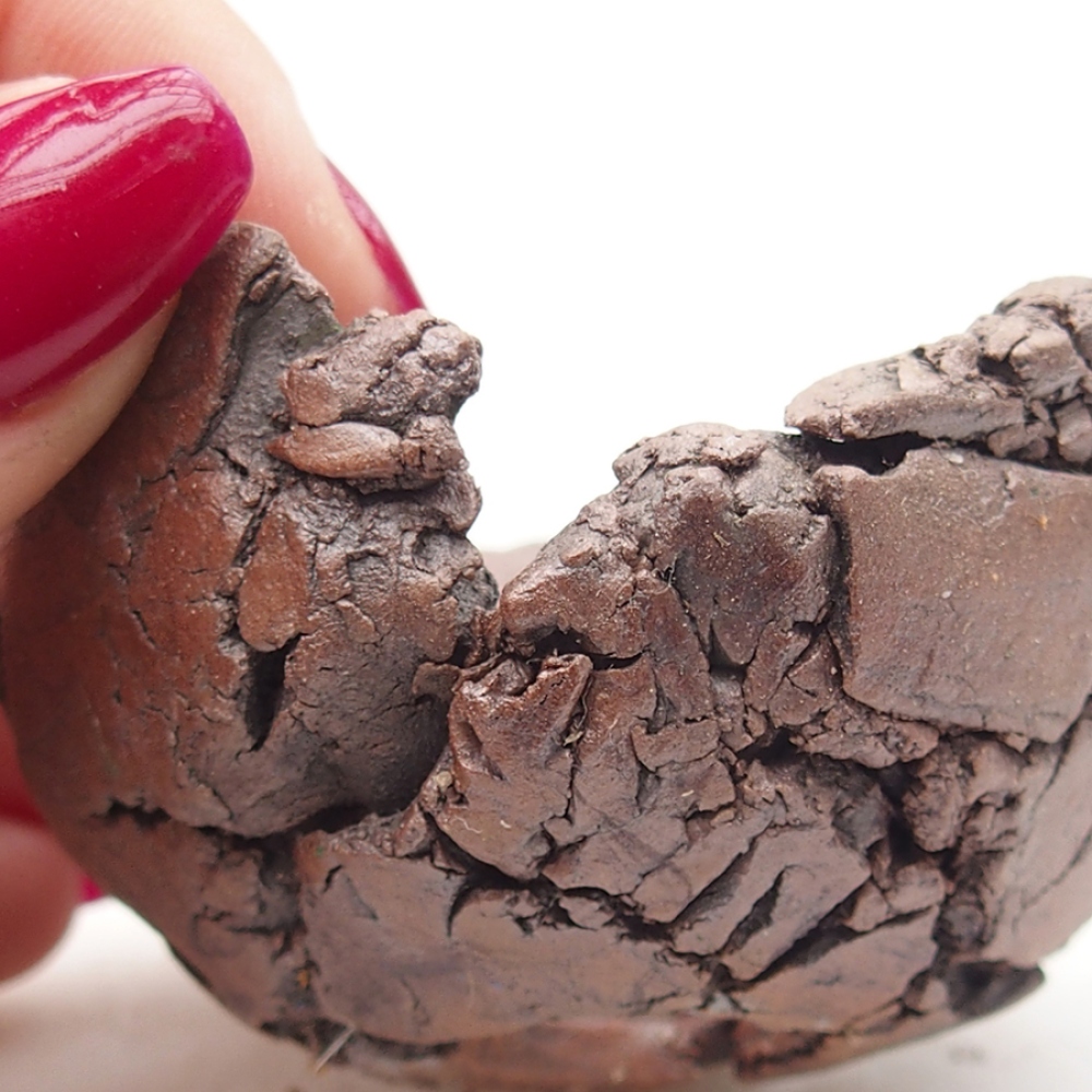 Keramikschale 6 x 6 x 4 cm , Farbe braun