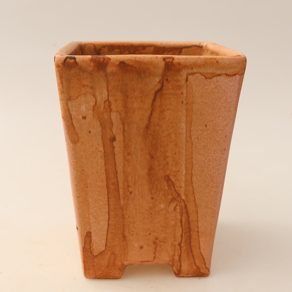 Keramik-Bonsai-Schale 9 x 9 x 12,5 cm, Farbe: Rosa