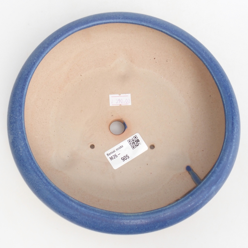 Bonsaischale aus Keramik 21 x 21 x 7 cm, Farbe blau